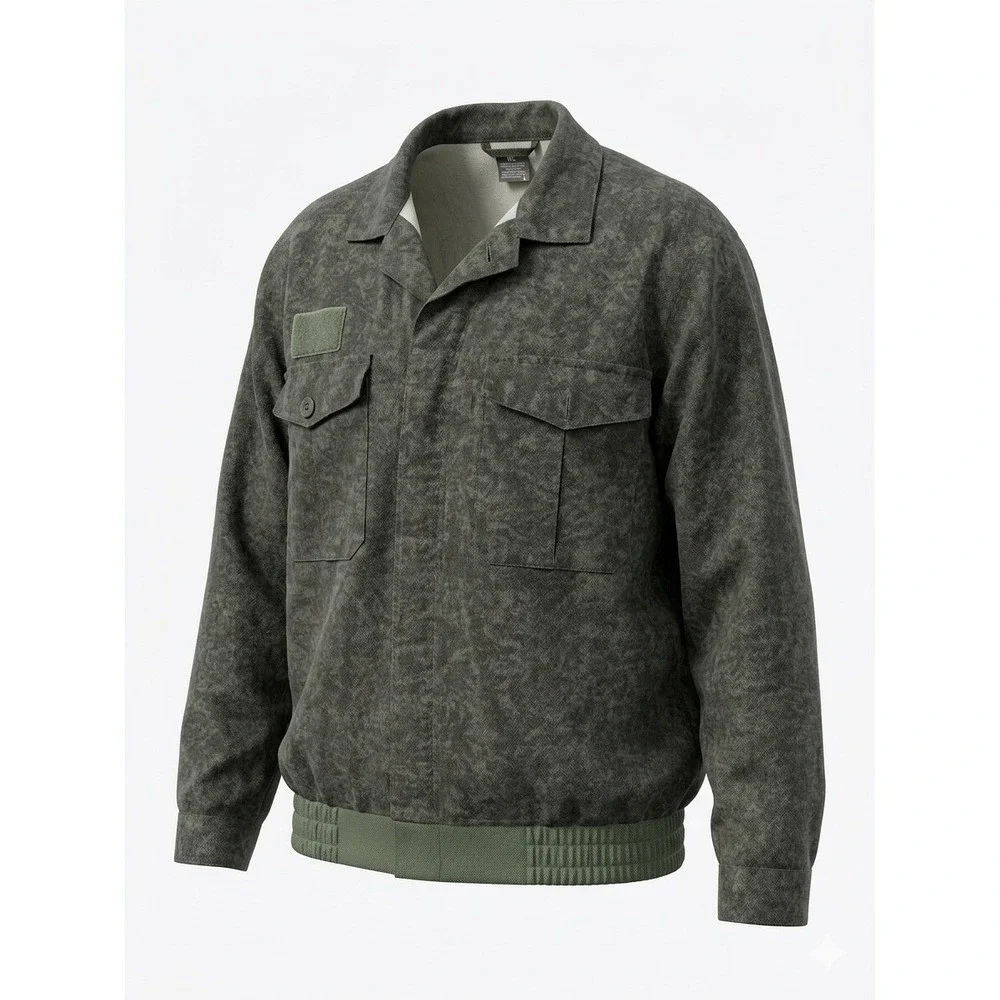 Vintage Czech Army Vz92 Work Jacket Mens XL Olive Green Camo Military Surplus